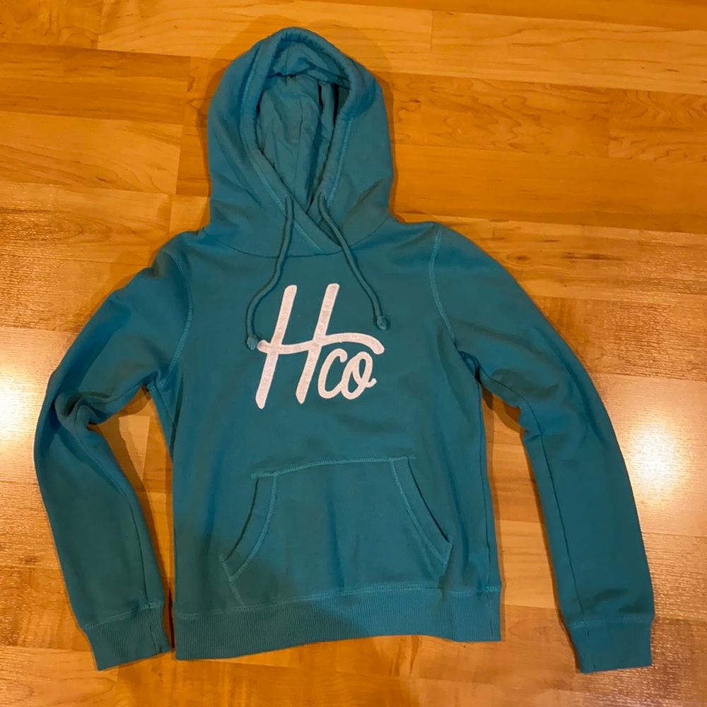 Teal Hollister hoodie